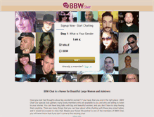 Tablet Screenshot of bbwchat.net