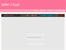 Tablet Screenshot of bbwchat.com